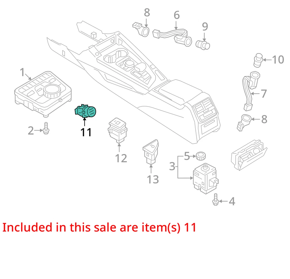 Ignition Switch Fits 17-23 AUDI A4 3004184 - Image 3 of 4