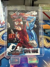 2016 Upper Deck AP  Civil War Spider-Man(Debut) Sketch Card By Peejay Catacutan