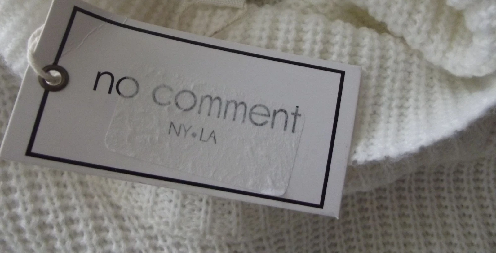 No Comment Abito Maglione Abito Tunica Medium Off White Aperto Spalle Fredde Invecchiato m