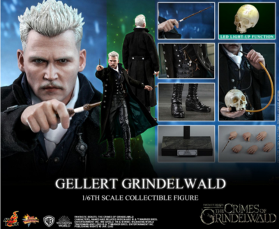 Hot Toys Fantastic Beasts Gellert Grindelwald 1/6 Action Figure In