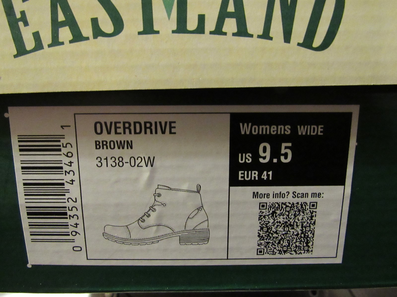 Eastland Women’s Overdrive Overdrive Overdrive Brown Leather Boot Size 9.5 3138-02W NIB 109ee3 Eastland Women’s Overdrive Overdrive Overdrive Brown Leather Boot Size 9.5 3138-02W NIB 109ee3