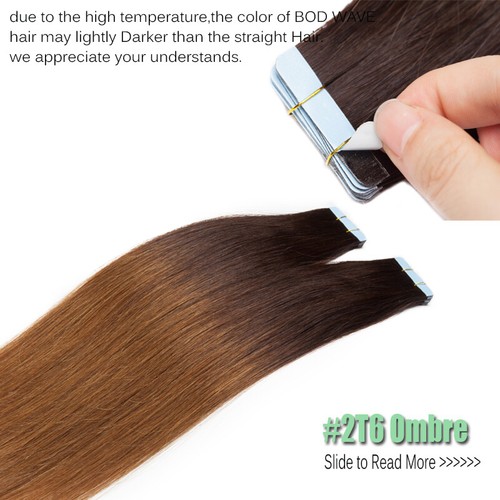 Tape In Real Remy Human Hair Russian Skin Weft Hair Extensions THICK 200G Blonde - Picture 58 of 62