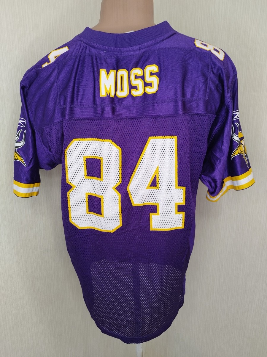 Minnesota Vikings NFL football jersey Reebok Moss shirt size Boys