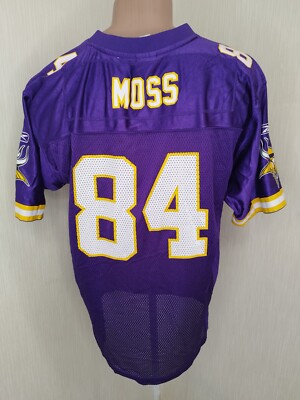 スカ THE VIKINGS - NEVER GLOW OLD / レゲエ Minnesota Vikings NFL football jersey Reebok Moss shirt size Boys