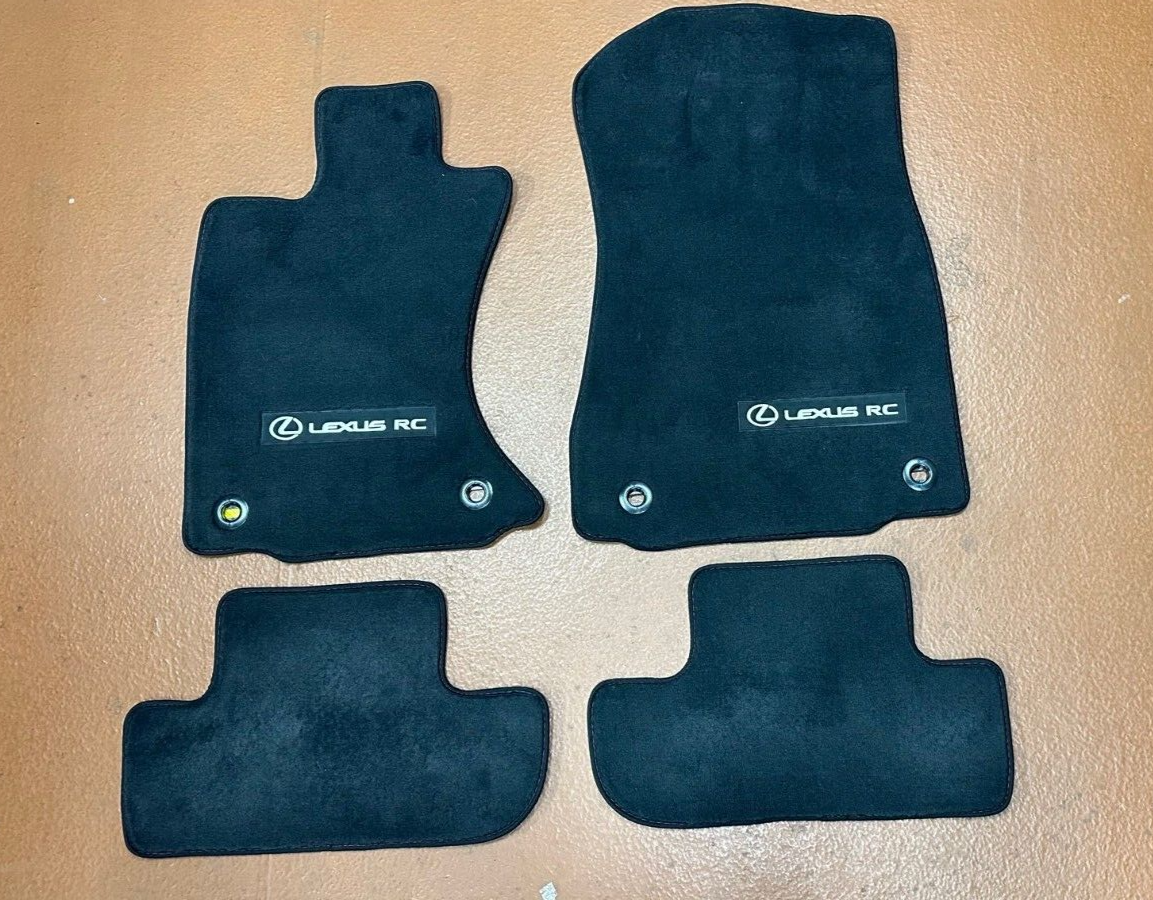 Lexus RC AWD 4pc Blk/red OEM Factory Carpet Floor Mat Set Pt20824151