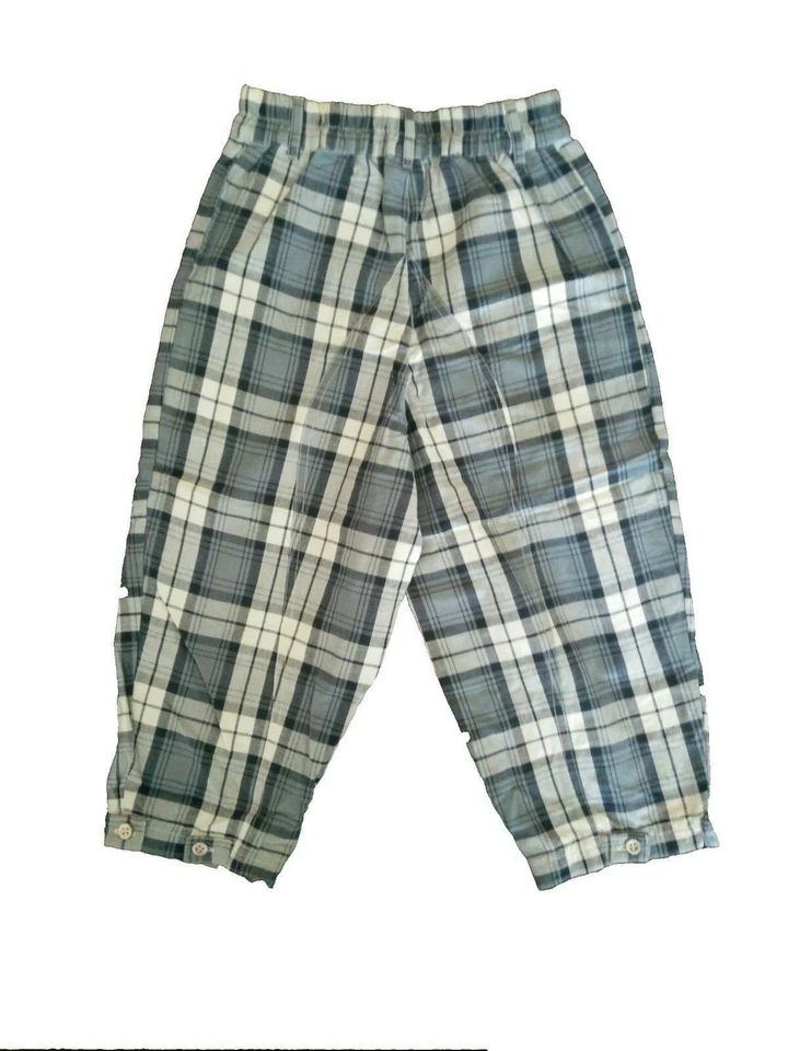 Nuevo Pantalones Cortos Capri Oilily Niñas Algodón a Cuadros con Lindo Retazo 140 EE. UU. 9-10 Foto 3 de 4