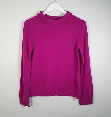 Hobbs Audrey Jumper Pink Wool Cashmere Size Small P2P 18