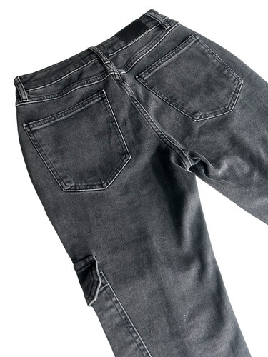 Women’s Mint Velvet Cargo Jeans Clean Washed Black Stretch Comfort Size UK 10 S - 第 11/24 張圖片