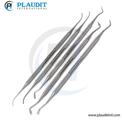 5 Pcs PK Thomas Set for Wax Modelling Carvers Double Ended Stainless Steel