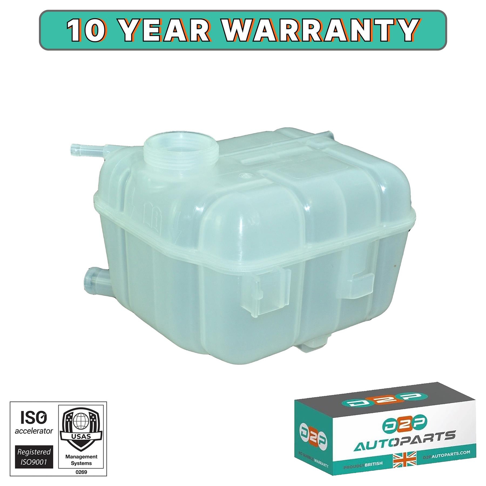 Radiatore Refrigerante Testata Serbatoio per Vauxhall / Oepl Insignia & Saab 9-5