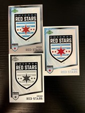 Chicago Red Stars SHIELD black white foil base 2023 Parkside NWSL Vol II