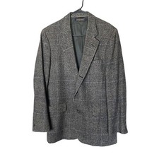 Brooks Brothers Gray Glen Plaid Sport Coat 100 Camel Hair Blazer