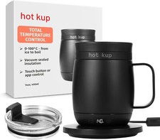 Heated Coffee Mug 14oz Temperature Controlled Smart Cup Black