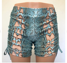 Hot Yoga Shorts Snakeskin Snake Shorts Festival Swim SXYfitness Made in USA