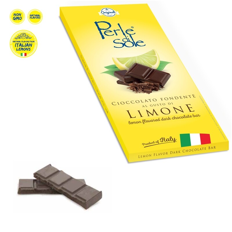 Cioccolato Fondente al gusto di Limone - Perle di Sole