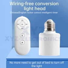 AC110V-240V Smart Remote Control E27 to E27 Light Lamp Head Bulb Base Holder
