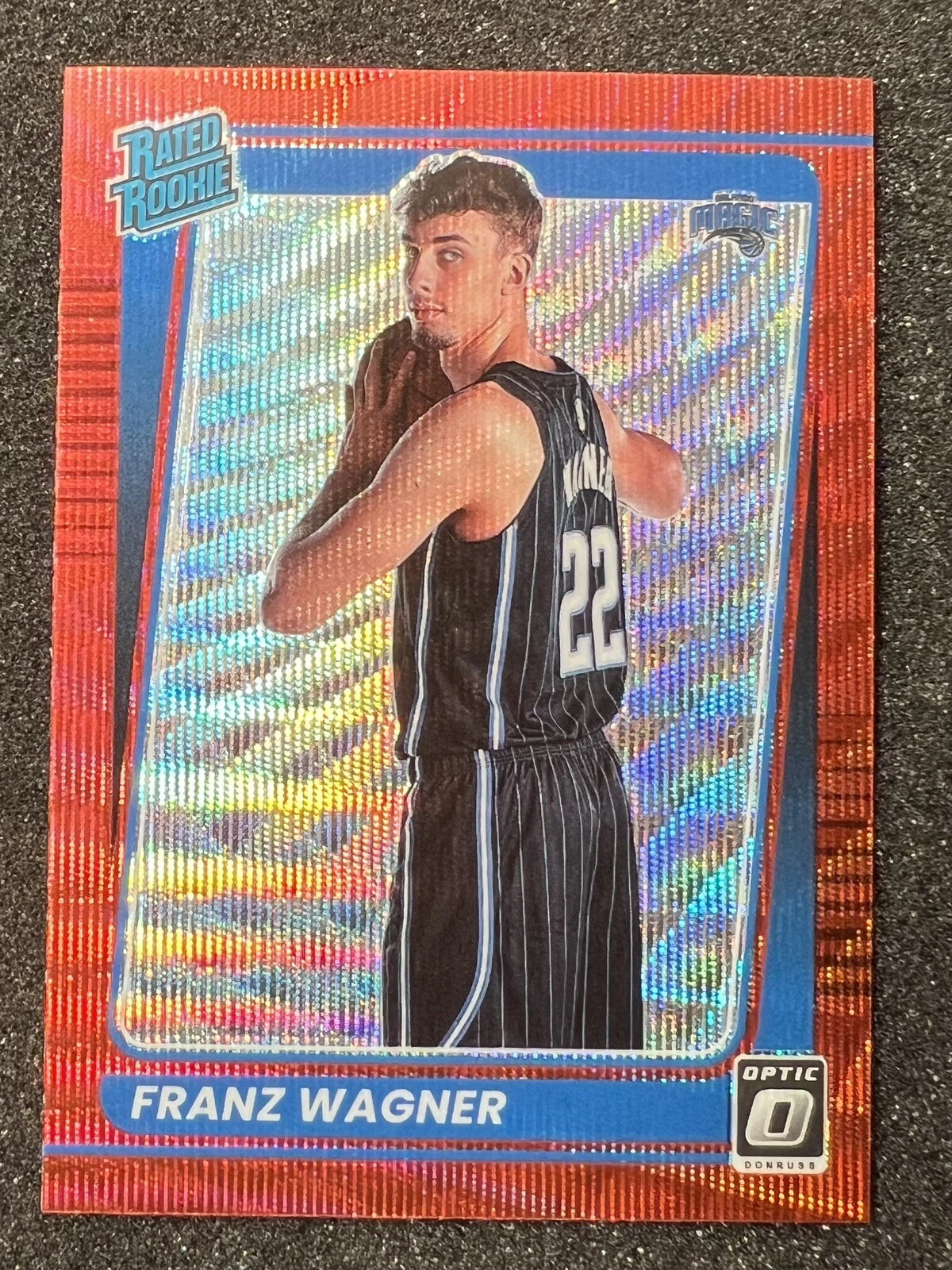 2021-22 Donruss Optic Franz Wagner Red Wave RC #185