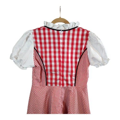 German Gingham Dirndl in Red & White Oktoberfest Bavarian Cosplay Women's XL - Picture 7 of 7