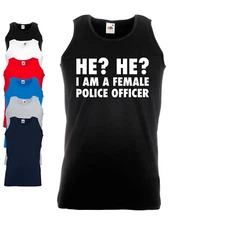 He I'm a Female Police Officer Vest Funny Meme 