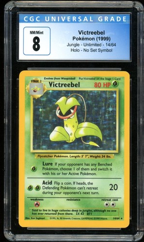 Victreebel (Unlimited) graded CGC 8 for sale on eBay