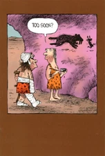 Caveman Drawing Funny / Humorous Get Well Card - Nobleworks Greeting Card