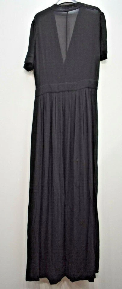 Maxi Vestido Isabel Marant Etoile Para Mujer Cuello Sobrepelliz Cintura Manga Corta 38 Foto 2 de 4