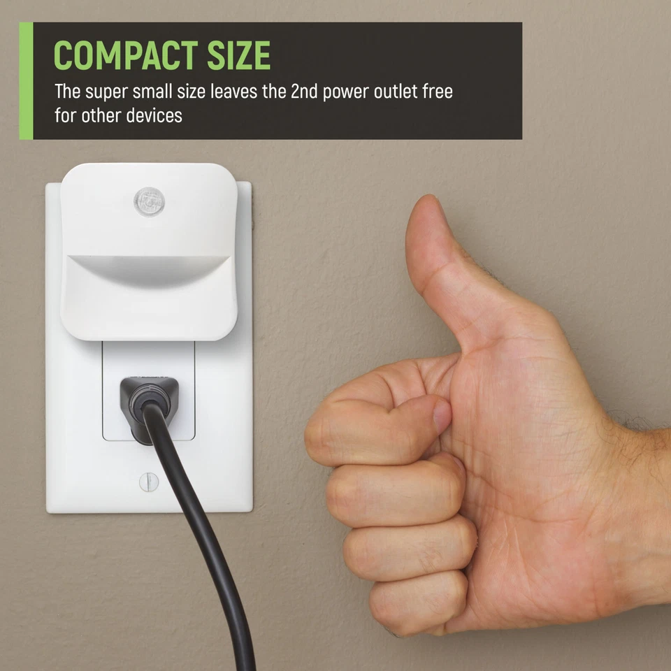 4 Piezas Enchufables LED Luces Nocturnas Lámpara Sensor Anochecer a Amanecer Pasillo Cocina Baño Foto 4 de 4