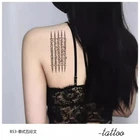 HA TAEW SAK YANT Five 5 rows Thai Thailand "Herb" Temporary Tattoo Sticker Art B