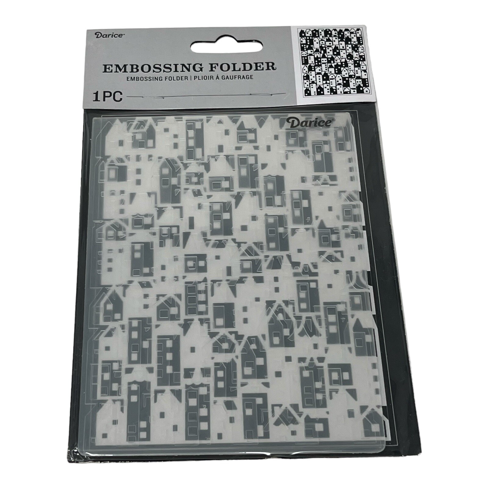 Darice "House Pattern" Embossing Folder for Scrapbooking, Embellishing and More
