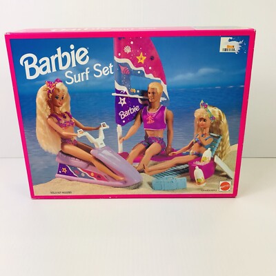 Vintage 1996 Barbie So Much To Do Surf Set New