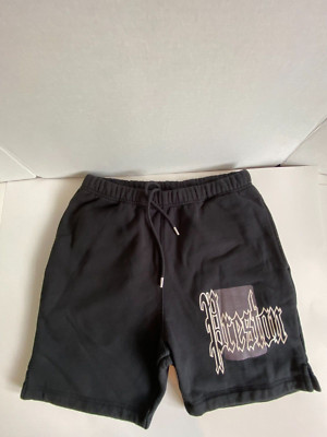 $390 Heron Preston Color Blocks Black Sweat Shorts Mens Size Small