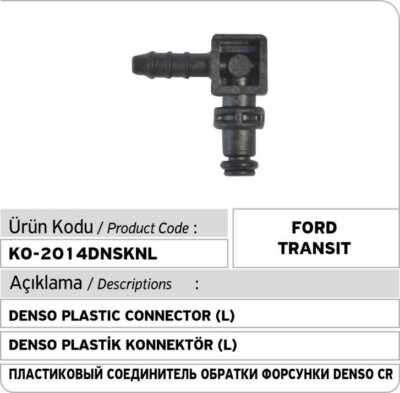 Denso Common Rail Einspritzdüse Leck Off Stecker 1-fach (Ford Transit)