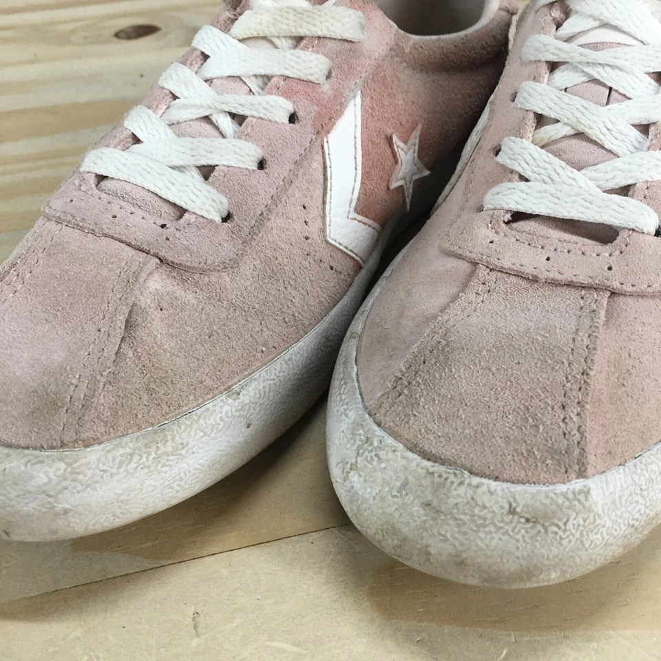 Converse Shoes Junior 4 Breakpoint Ox Sneakers Pink Leather Lace Up 658278C - Image 4 of 4