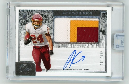 2020 Panini One #26 ANTONIO GIBSON  Rookie card Patch Auto /199 - Washington