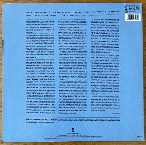 GRACE JONES - ISLAND LIFE The Best Of 1st EU Press 1985 LP EX - Picture 2 of 8