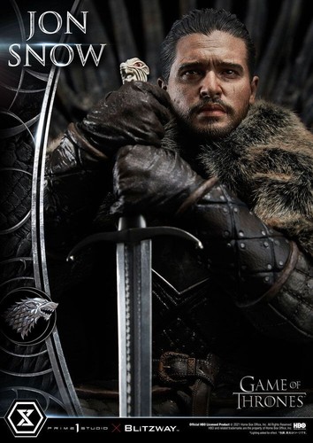 GAME of THRONES: JON SNOW with THRONE 1/4 STATUE 60 cm PRIME 1 STUDIO – BLITZWAY - Imagen 6 de 22