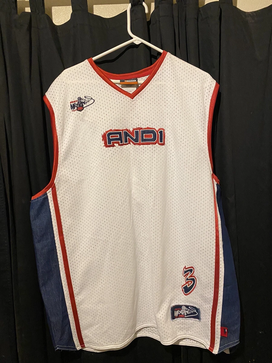 T-shirt Vintage AND1 – Streetball – The Professor – Années 2000 – Taille M