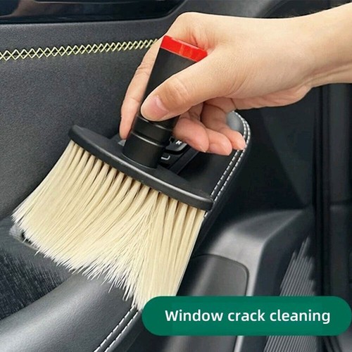 Car Interior Seat Window Slit Air Conditioner Outlet Detail Cleaning Brush Tool - Foto 6 di 13