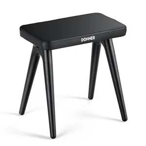 Donner DKB-100 Tabouret de clavier Piano Solid Wood Siège confortable avec coussin