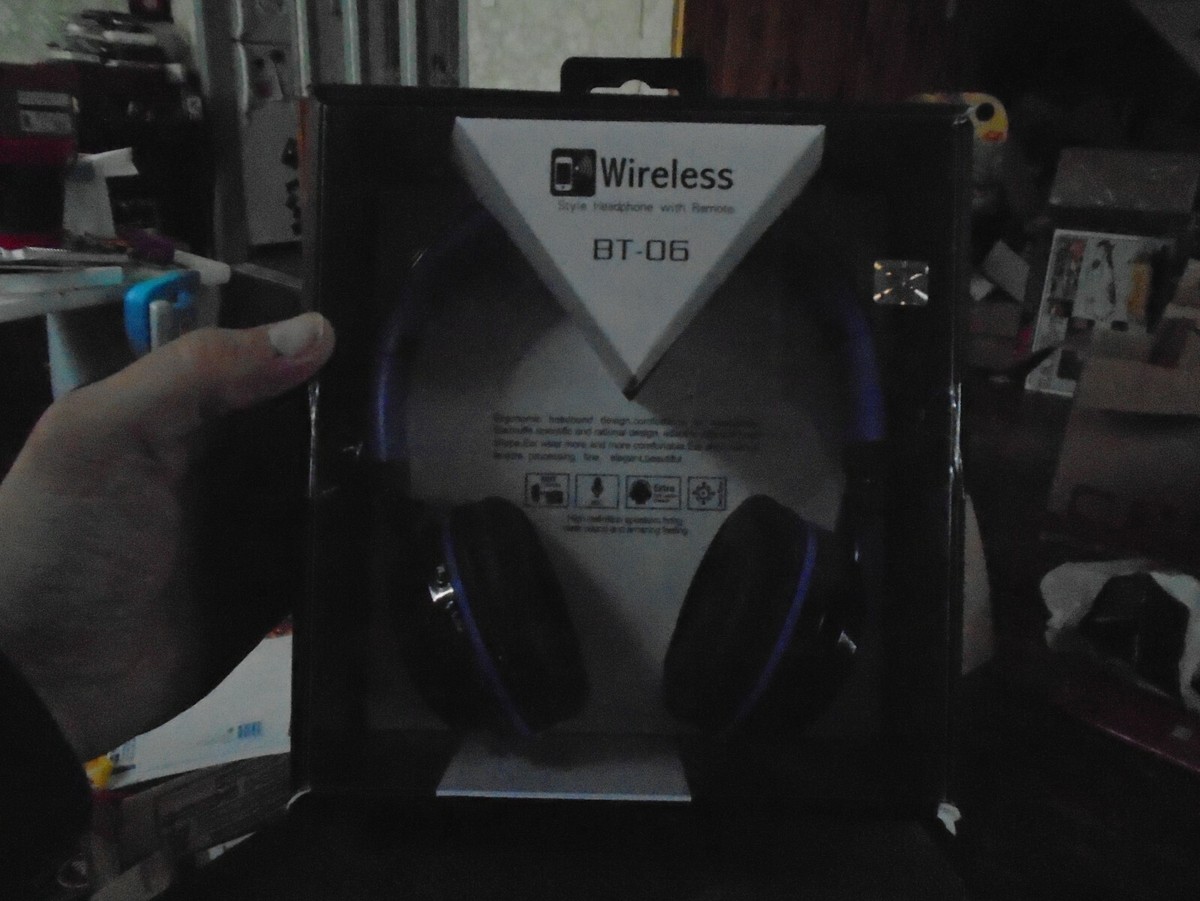 BT06 Bluetooth Wireless Headphones Stereo Foldable Headset W