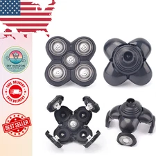 2/4PCS 5 Blades Floating Shaving Bald Replacement Shaver Head For Electric Razor