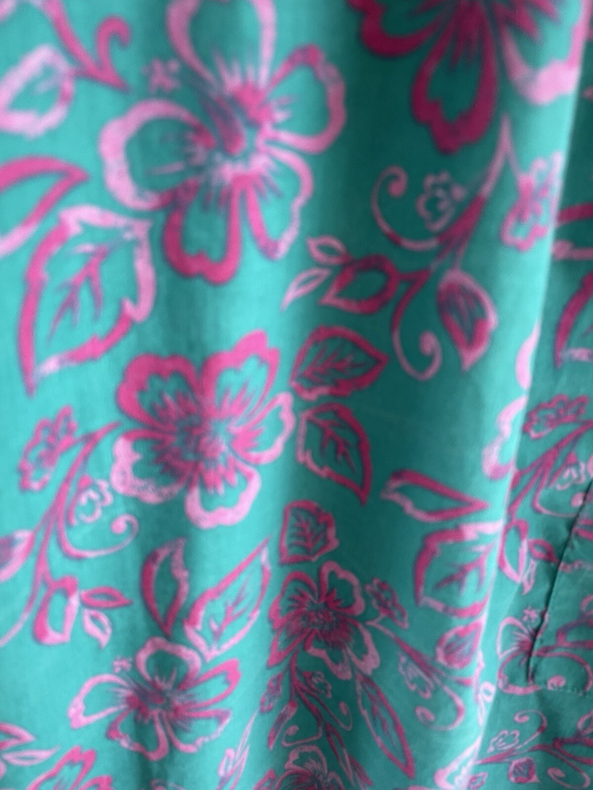 Easy Essentials Cotton Poly Print Pockets Ruffled… - image 8