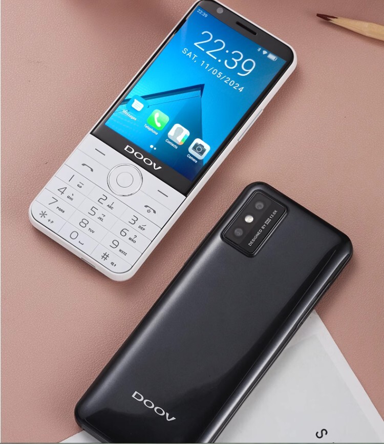 DooV R17 Pro Compact Android Phone – Touchscreen + Keyboard – 4G