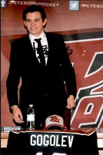 Pavel Gogolev Signed 4x6 Photo Peterborough Petes / Nhl Draft 2018