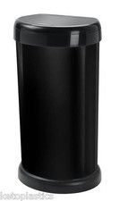 Image of 42L BLACK KITCHEN BIN - TOUCH TOP OPENING (MODA)