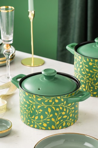 3.5/4.5L Ceramic Porcelain Clay Cooking Pot Glazed Flameproof Casserole Stockpot - Picture 14 of 31