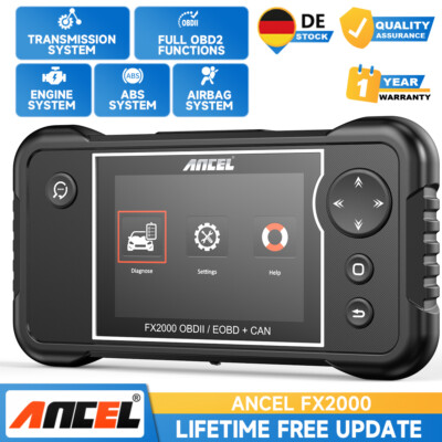 2025 ANCEL FX2000 Profi KFZ Diagnosegerät Auto OBD2 ABS SRS Fehler Auslesegerät