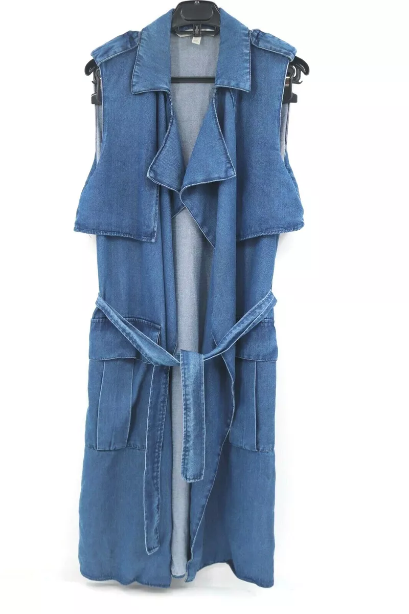 Zara longline denim jacket top