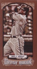 2014 Topps Gypsy Queen Chris Davis /50 Mini Sepia Baltimore Orioles