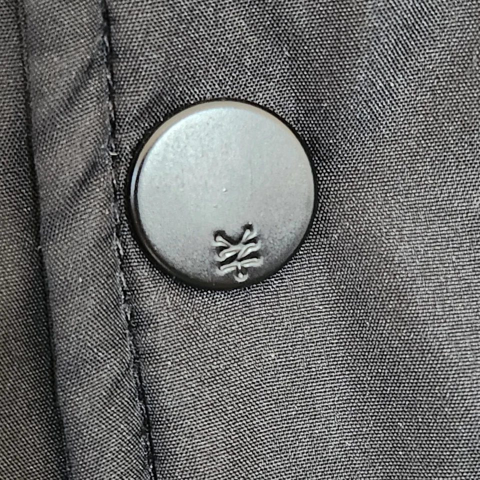 Zoo York Unbreakable S Coat Hoodie Men's Puffer Vest Black Gray Jacket Snap Zip - Image 4 of 4